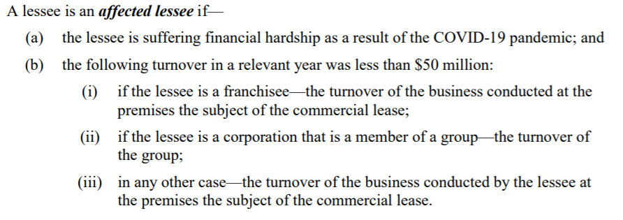 Reg 3(2) of the Covid-19 Emergency Response (Commercial Leases No 2) Regulations 2020